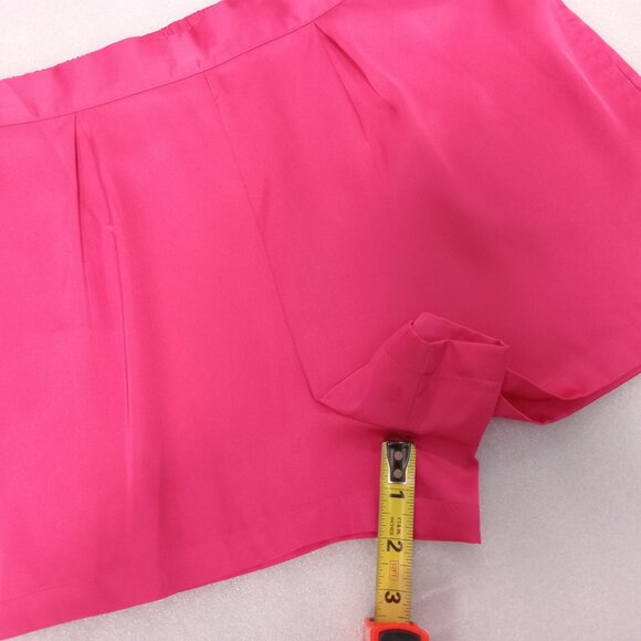 La Vie en Rose Women's Satin Lingerie Shorts Fuchsia Sz M Night Lounge Shorts - Picture 8 of 9